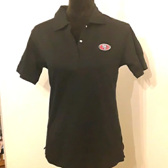 Black Fan Fancisco 49ers polo M - Picture 1 of 4